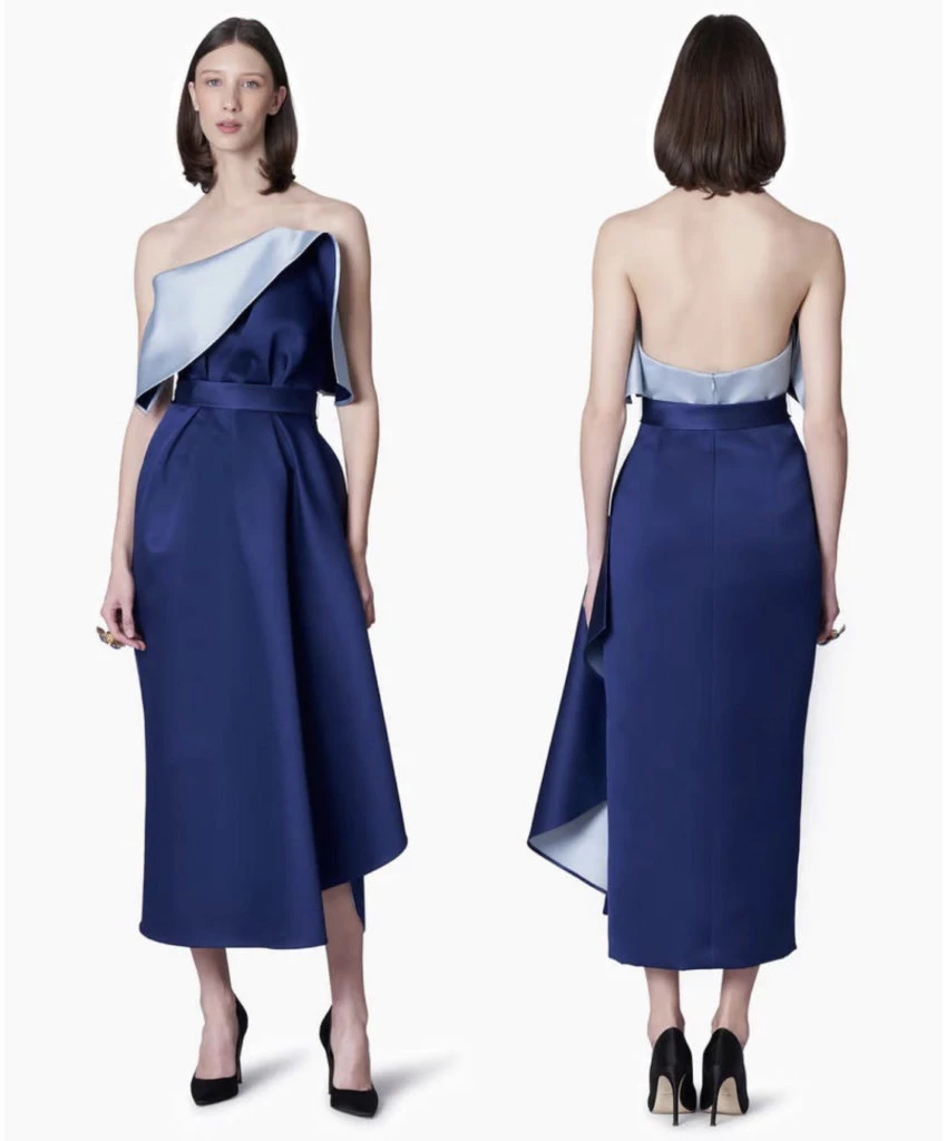 El vestido de Meghan Markle de Carolina Herrera. Foto: Instagram.