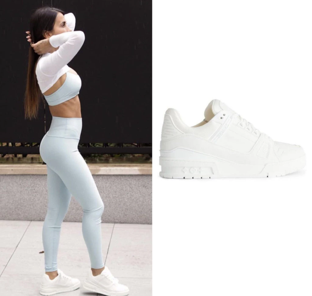 Antonela Roccuzzo y sus zapatillas de lujo. Foto: Instagram.