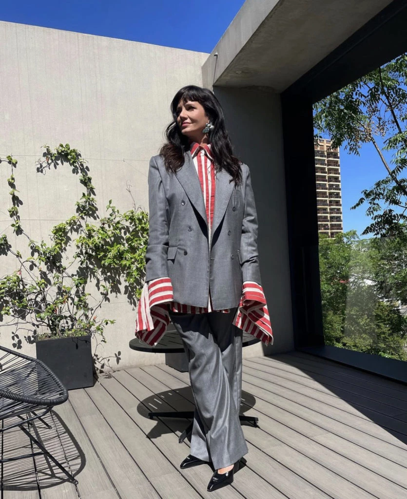 Griselda Siciliani y su look con impronta masculina. Foto: Instagram.