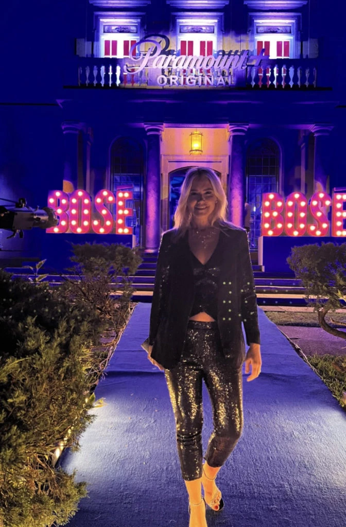 Valeria Mazza en la presentación de la serie Bosé. Foto: Instagram.