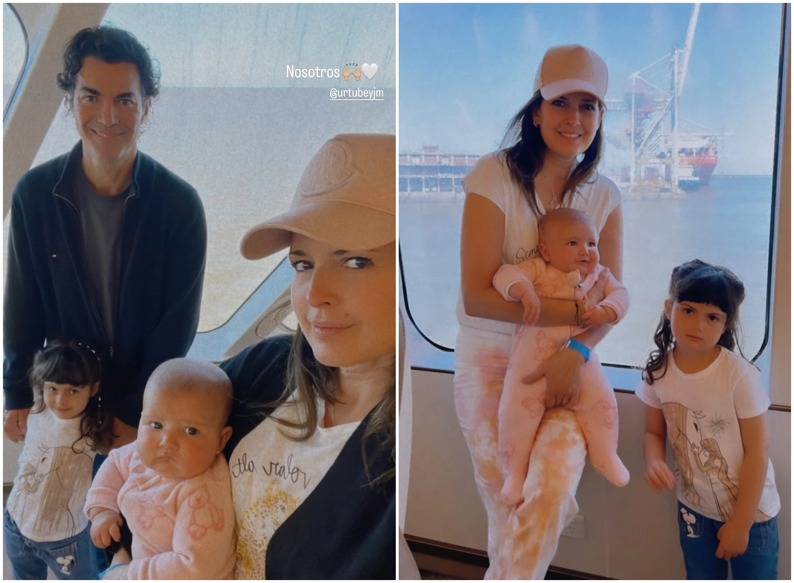 La escapada a Uruguay de Isabel Macedo y su familia