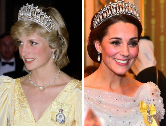 La increíble historia de la tiara de Lady Di que heredó Kate Middleton