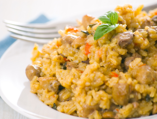 La receta del risotto con champiñones y cordero, el plato preferido de Carlos III