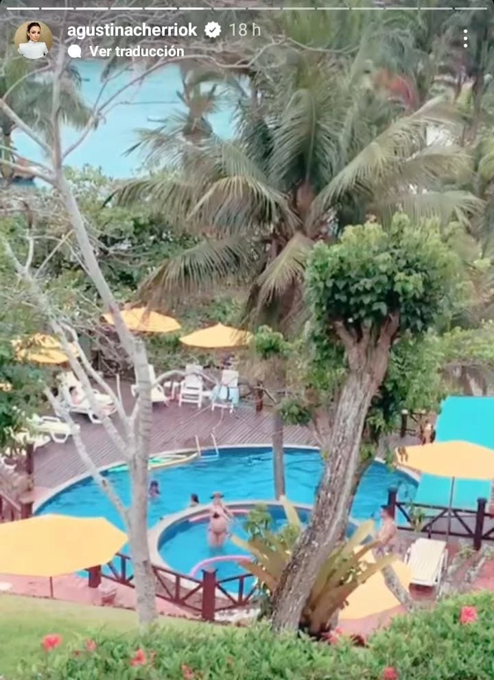 Las vacaciones de Agustina Cherri en Brasil