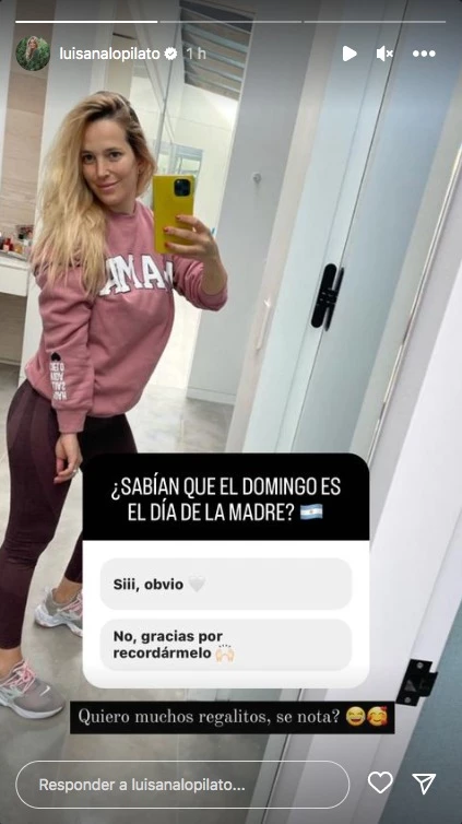 Luisana Lopilato contó que quiere muchos regalos por el Día de la Madre
