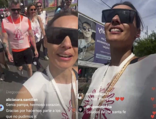 En plena peregrinación a Luján, Pampita contó por qué se sumó otra vez a la caminata