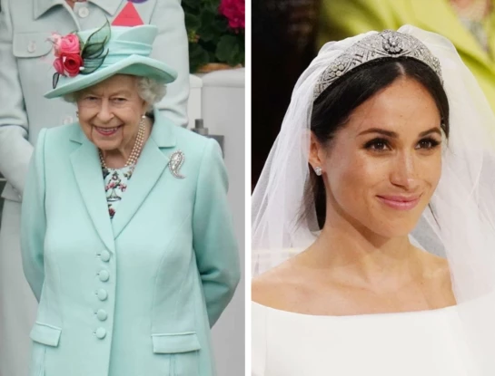 Reina Isabel II y Meghan Markle