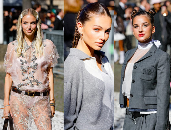 #GenteVIP: el street style de Miu Miu llevó los looks más cancheros de la Semana de la Moda de París