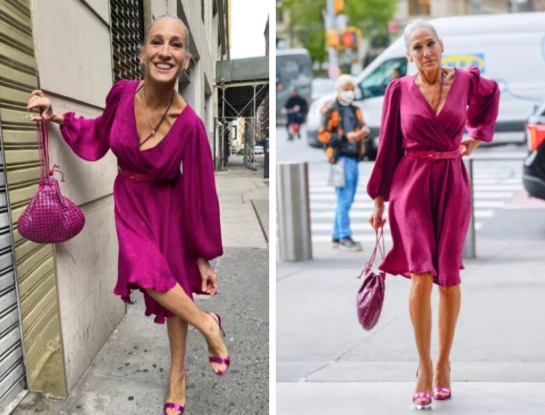Sarah Jessica Parker se sumó al Barbiecore