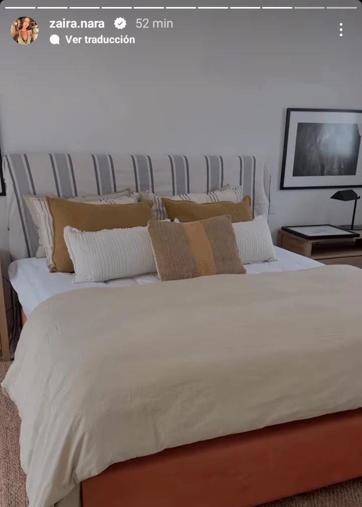 La habitación de estilo clásico de Zaira Nara 