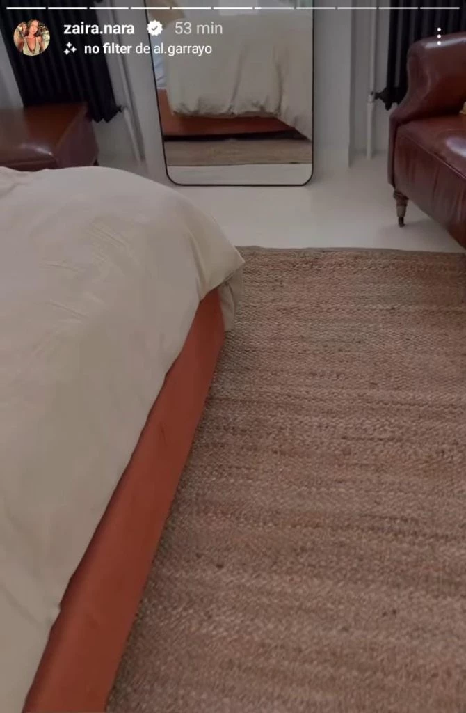 El dormitorio de Zaira Nara