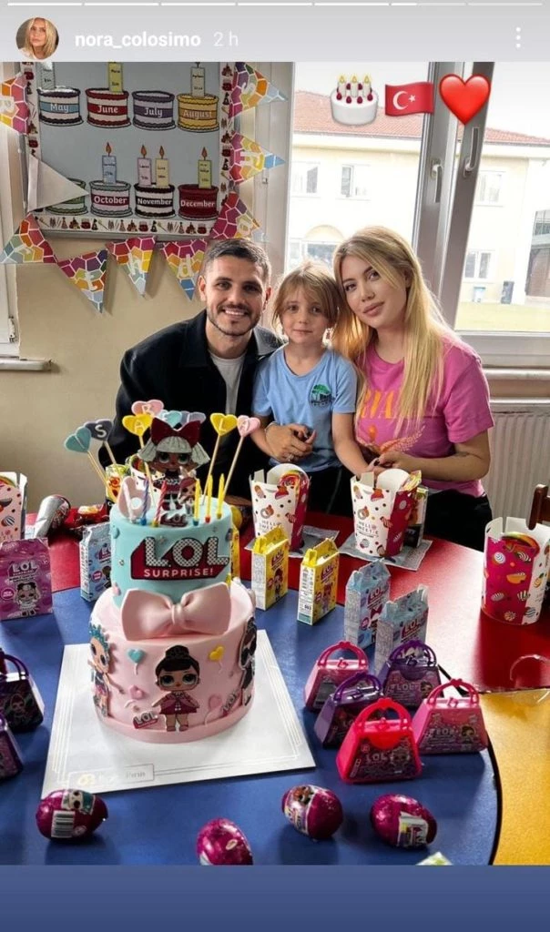 Wanda Nara y Mauro Icardi juntos por el cumpleaños de su hija Isabella
