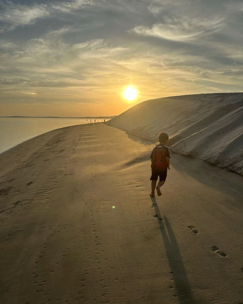 Antonela Roccuzzo mostró el hermoso atardecer que disfrutó con sus hijos en Qatar