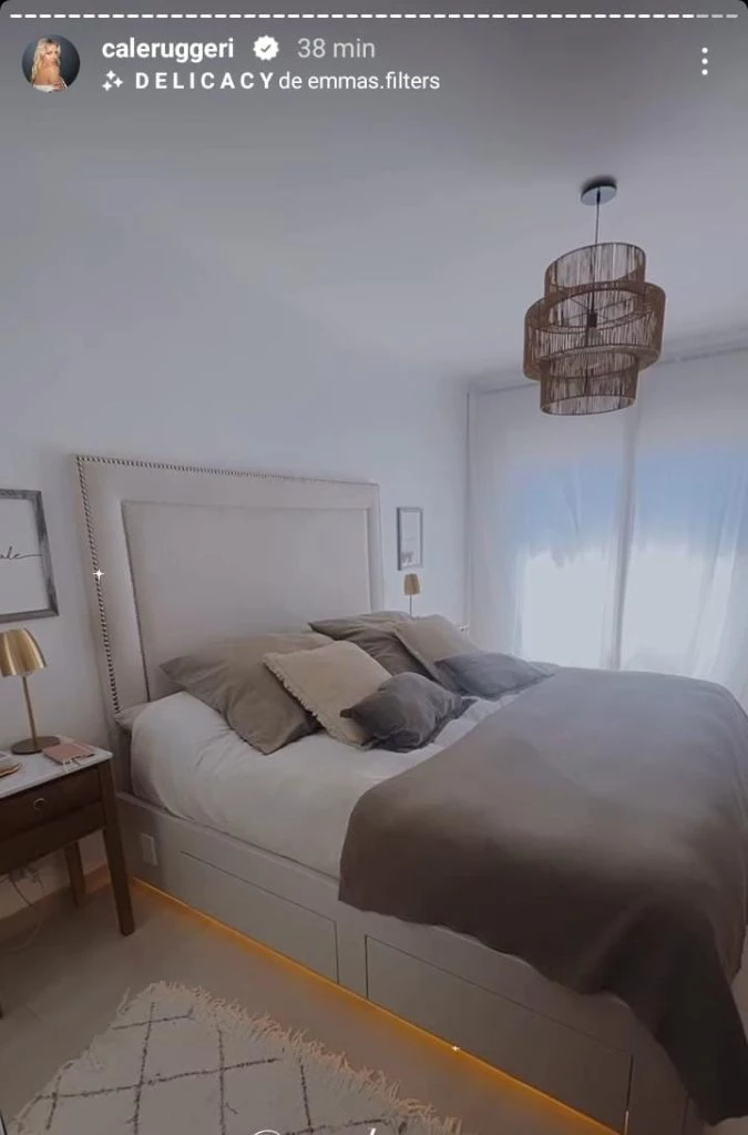 Cande Ruggeri mostró su habitación