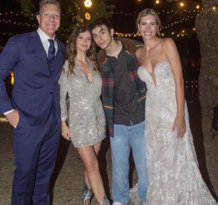 china suárez con rucherking en el casamiento de fantino