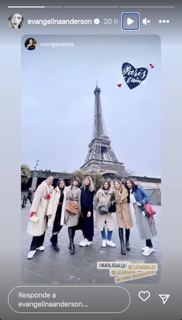 La despedida en París de Evangelina Anderson