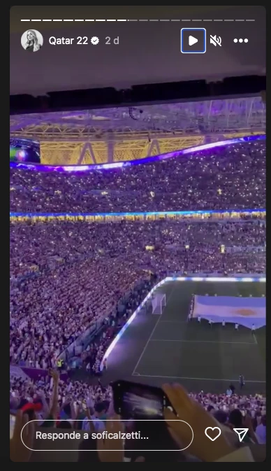 Las fotos soñadas de los días en Qatar de Sofía Calzetti, la novia del Kün Agüero