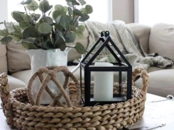 Centros de mesa con eucalipto fáciles de hacer para Navidad