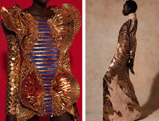 Balmain presentó una colección de noche inspirada en Egipto