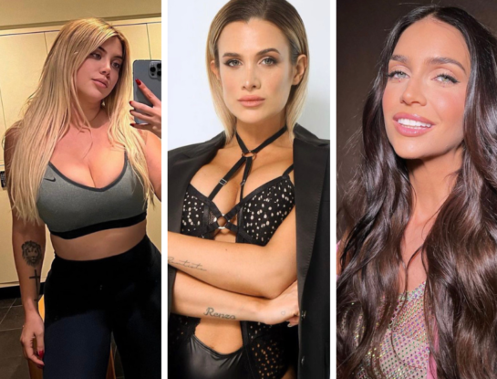 Camila Homs, Wanda y Zaira Nara apostaron por trajes de baño en el color de la temporada