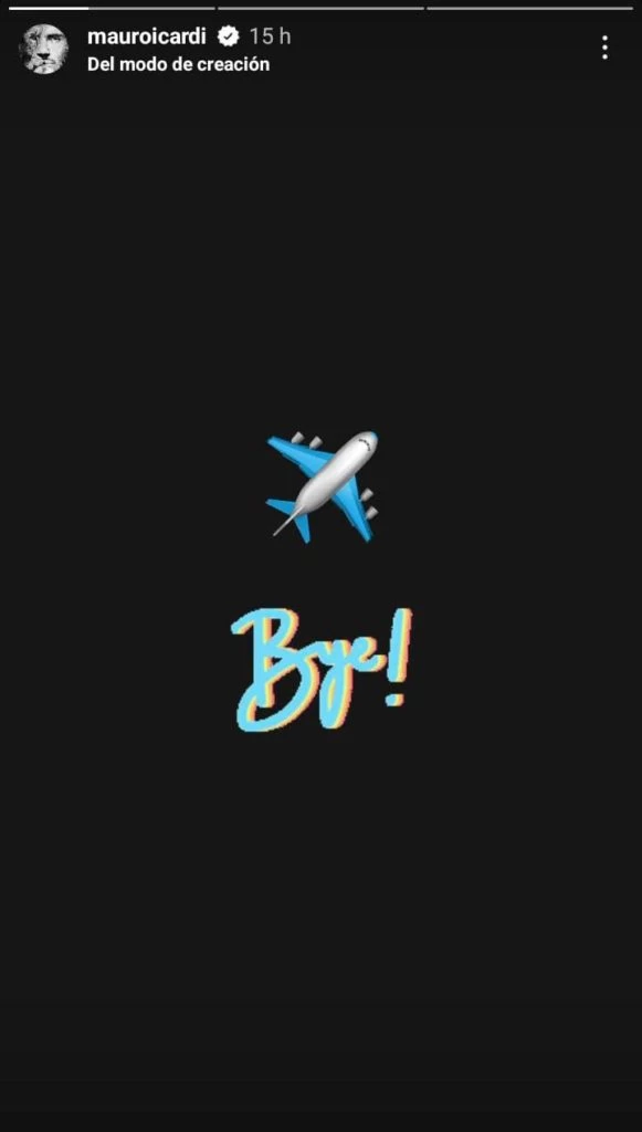 El posteo de Mauro Icardi antes de su viaje a Maldivas con Wanda Nara