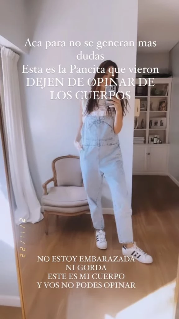 El mensaje de Paula Chaves. Foto: Instagram.