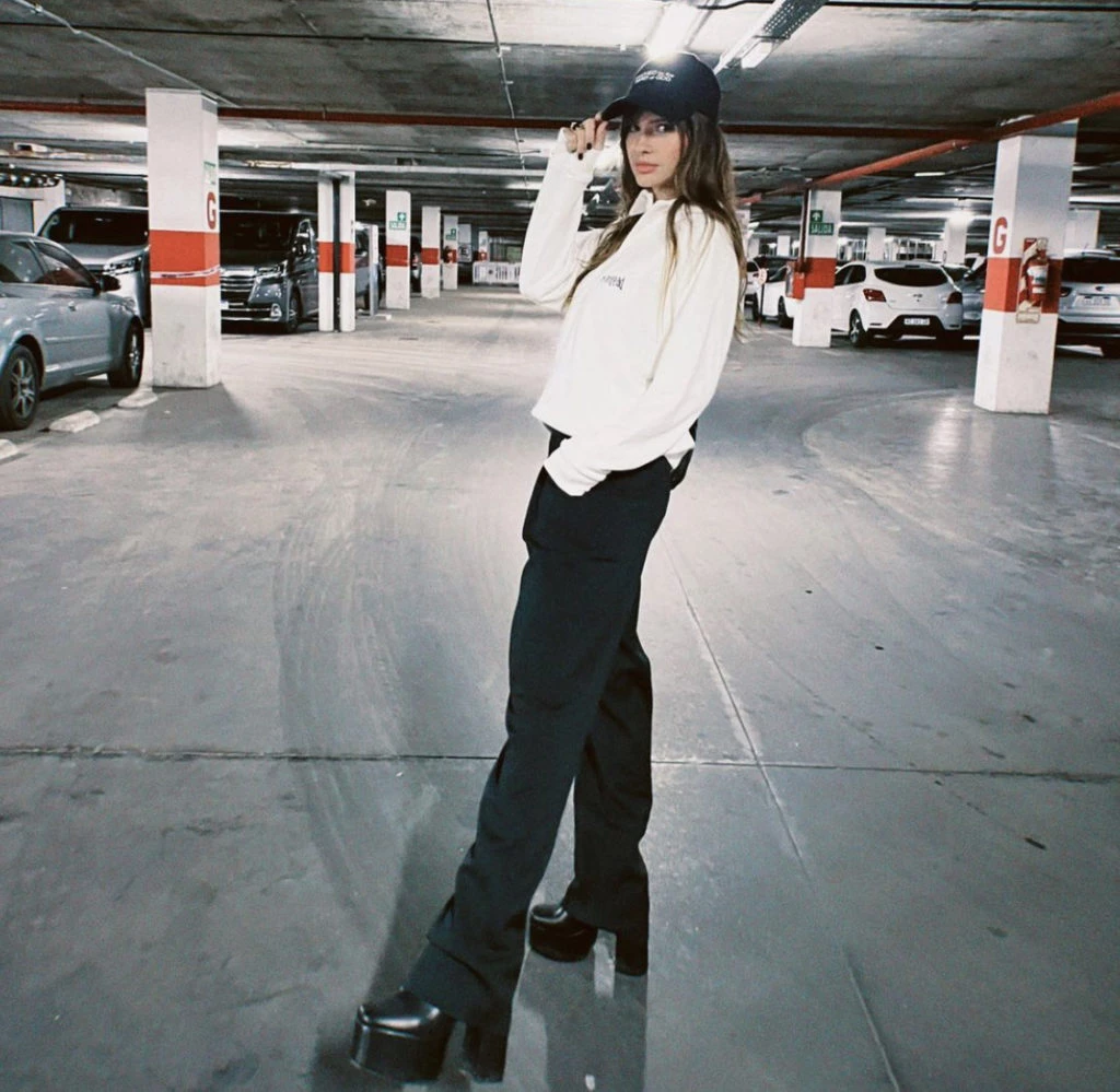 La China Suárez en el show de Coldplay. Foto: Instagram.