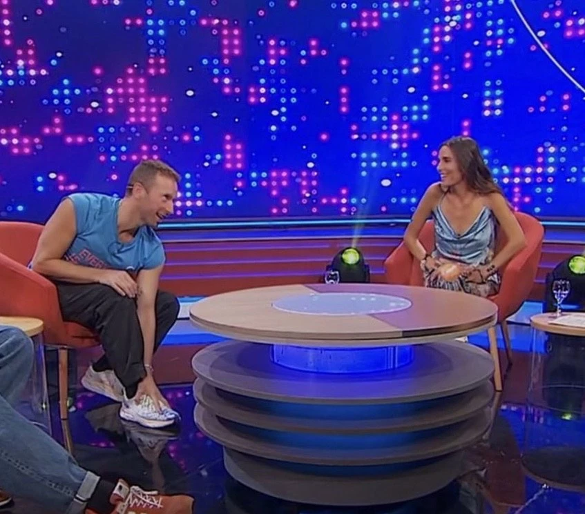 Chris Martin y Juana Viale. Foto: Instagram.