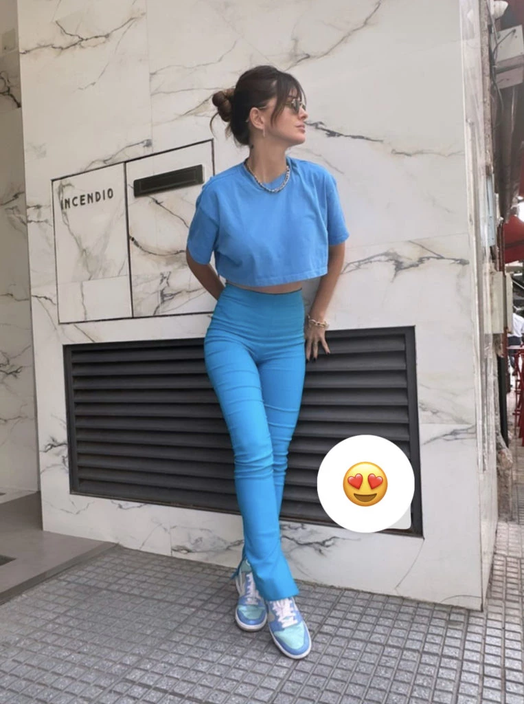 La China Suárez y su look monocromático. Foto: Instagram.