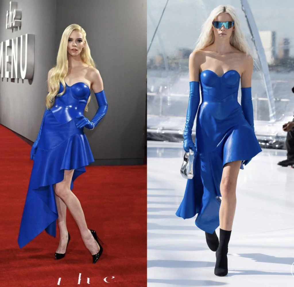 El look Anya Taylor-Joy en la red carpet. Foto: checkthetag.