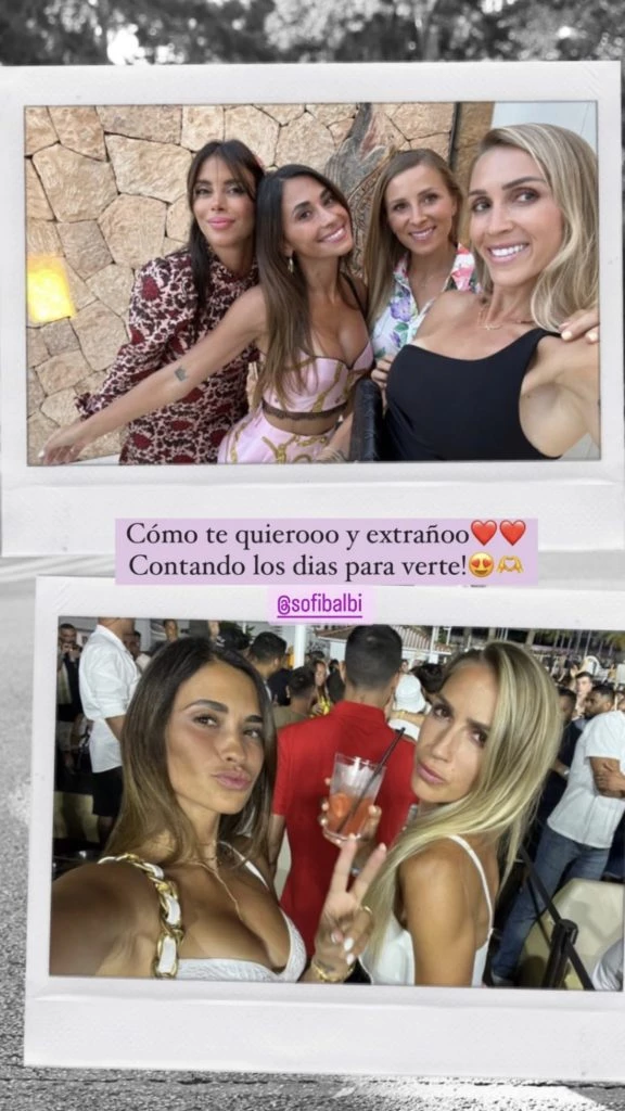 Antonela Roccuzzo saludó a Sofia Balbi por su cumpleaños. Foto: Instagram.