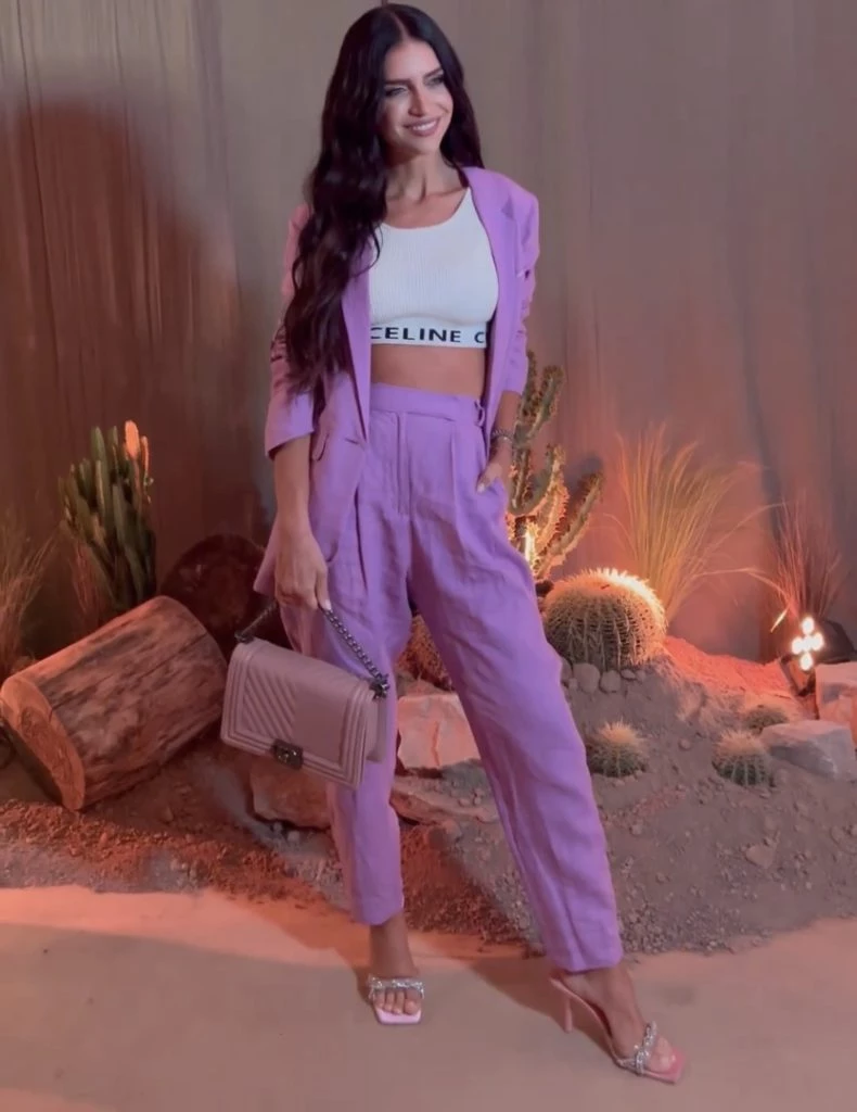 Zaira Nara y su look barbiecore. Foto: Instagram.