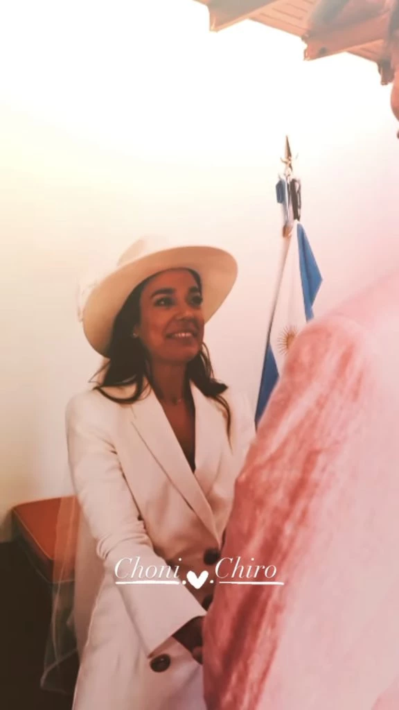 Sonia Zavaleta y Isidro Leiro en su casamiento. Foto: Instagram.