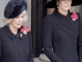 Kate Middleton, en el Día del Recuerdo a los Caídos luciendo los aros de Lady Di, junto a Camilla. Foto: Instagram.
