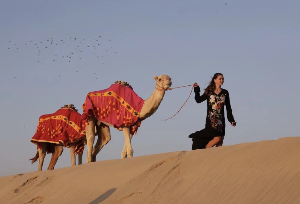 La China Suárez en Qatar. Foto: Instagram.