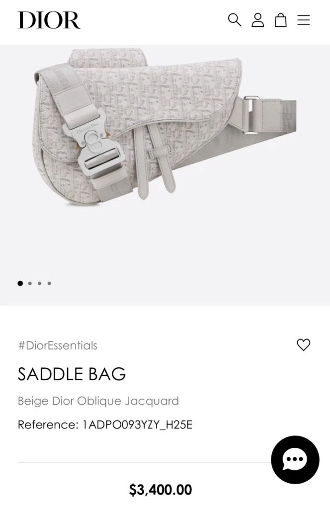 El diseño Dior que lució Nicolás Otamendi. Foto: web. 