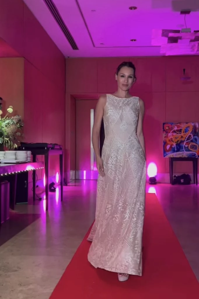 Pampita en la gala de Valeria Mazza. Foto: Instagram.