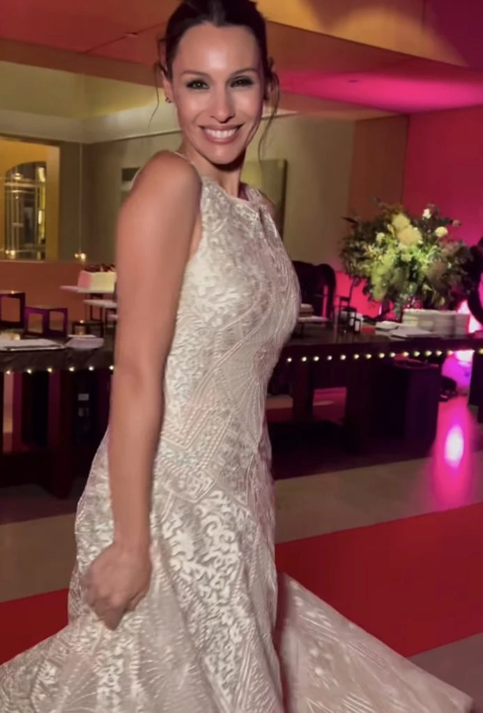 Pampita en la gala de Valeria Mazza. Foto: Instagram.