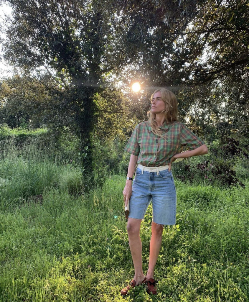 Bermudas de jean. Foto: Instagram.