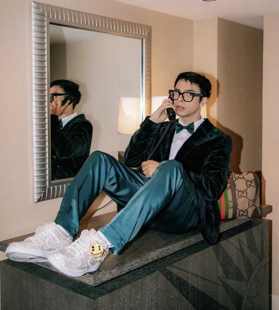 Rusherking y su look súper trendy en Las Vegas. Foto: Instagram.