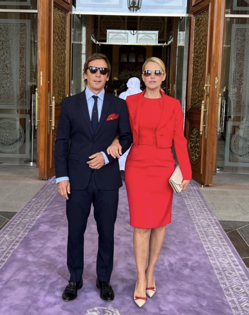 Valeria Mazza y Alejandro Gravier en Arabia Saudita. Foto: Instagram.