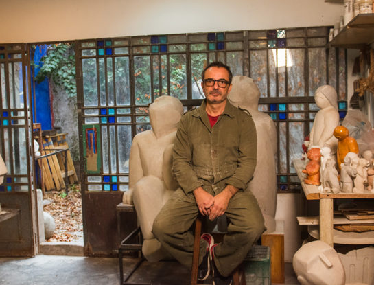 #EspaciosDeArte, la casa-taller donde Manuel de Francesco crea a sus personajes:"Es una vía por la cual puedo comunicar y decir cosas"