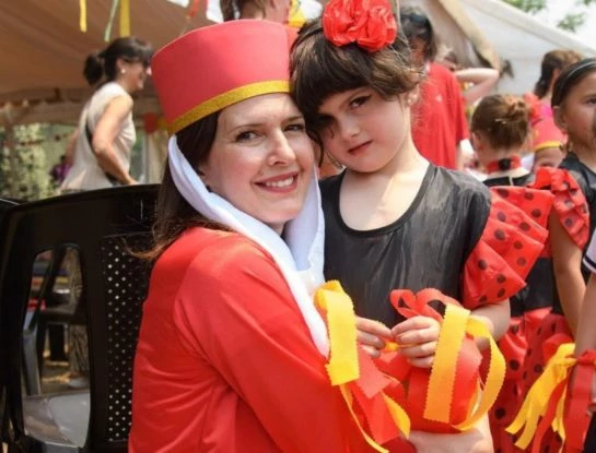 Isabel Macedo participó en la fiesta de fin de año de Belita, su hija