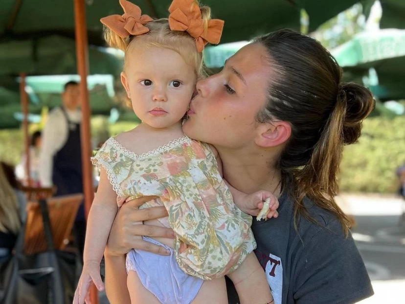 Delfina García Moritán y Ana, hija de Pampita
