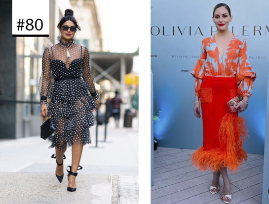 #Los100DeParaTi: plumas y transparencias, las consignas más trendy de los looks festivos de fin de año