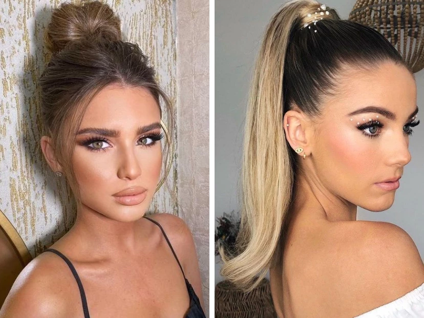 3 peinados recogidos fáciles de hacer para Navidad