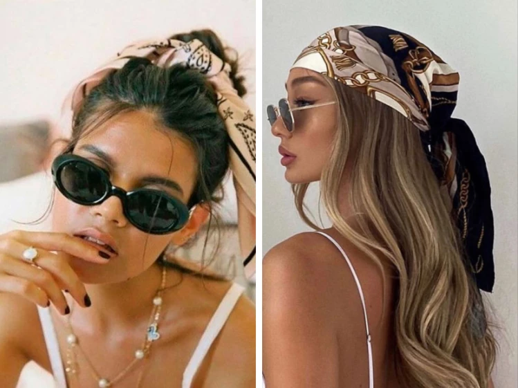 5 estilismos que podés armar con un pañuelo