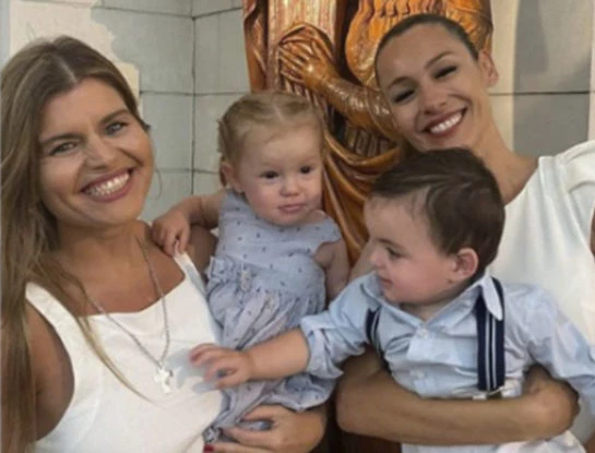 Las fotos del bautismo de Cósimo, el bebé de Angie Balbiani: Pampita fue la madrina