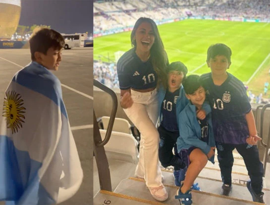 Así los Messi festejaron la victoria de Argentina y el pase a semifinales