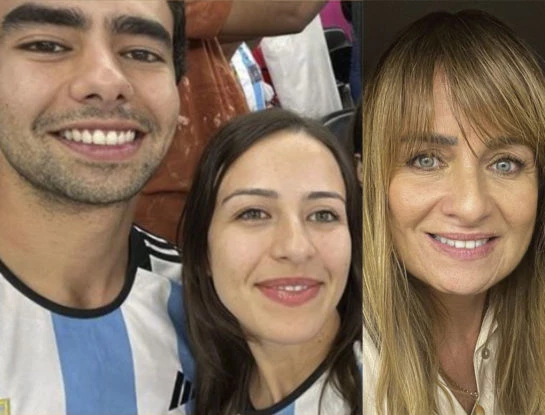 Las fotos de Karim, Zahira y Sharif, los hijos de Gabriela Arias Uriburu alentando a la selección en Qatar: "Mi mejor hinchada"